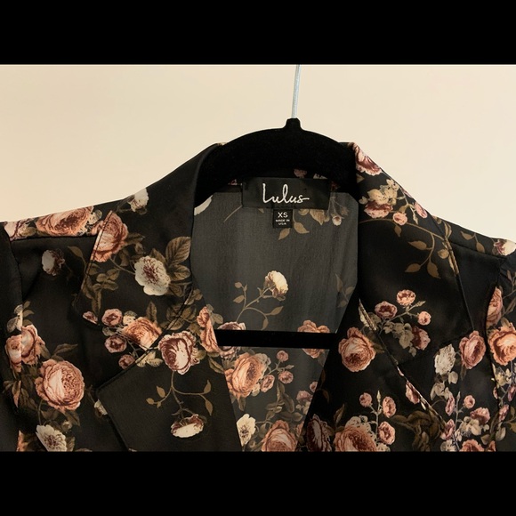 LULU’S Floral Satin Bodysuit - Picture 4 of 4